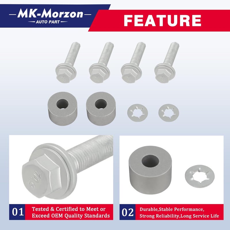 MK-Morzon PT938-00140-AA Skid Plate Mounting Hardware Kit Compatible with 2014-2024 Toyota 4Runner 2009-2014 FJ Cruiser Replaces# PT93800140AA - Image 4